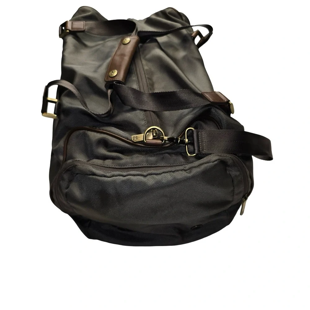 Cutter & Buck Bainbridge Traveler Leather Handle Duffel Bag 20”‎ Green